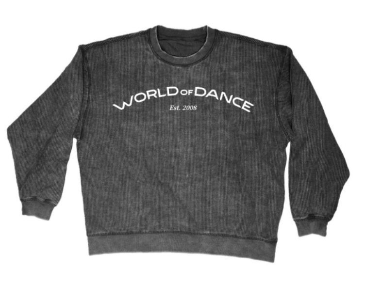 Corded Crewneck (BLACK)